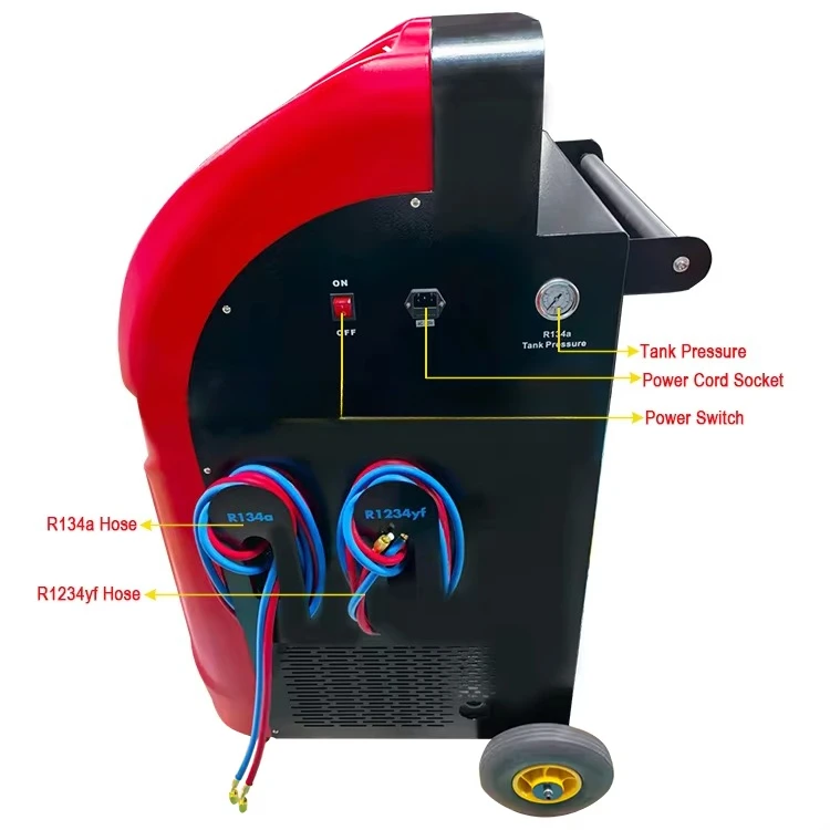 2026-Dual System Fully Automatic Auto Condition Refrigerant Flush Cleaning Recovery and Recharge R1234yf R134a Car ACMachine
