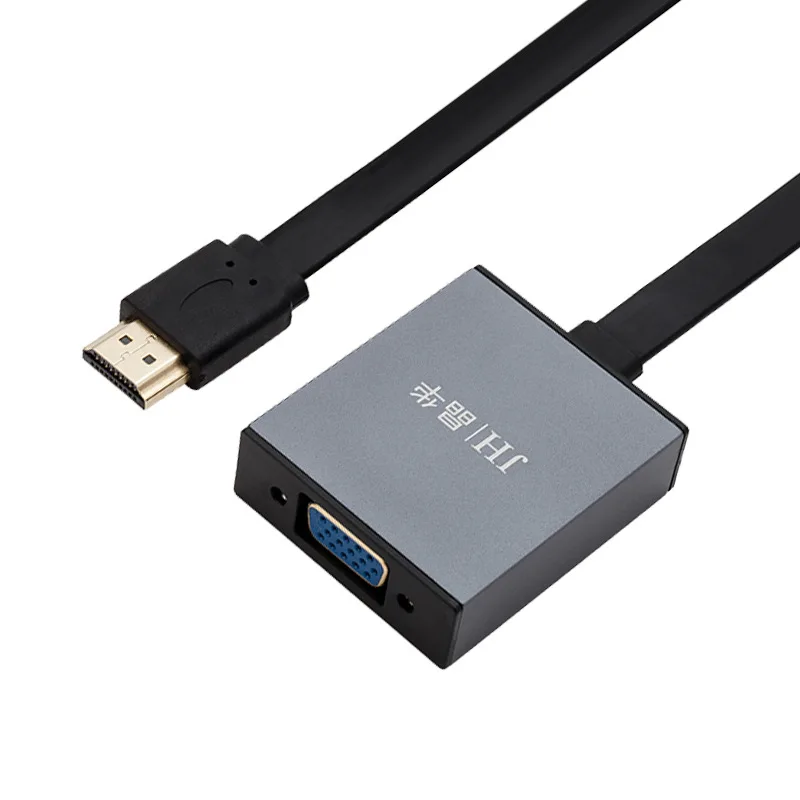 HDMI To VGA Converter with Audio, Gold-Plated Connectors, External USB Power, for PC Laptop Projector, Hot Sale