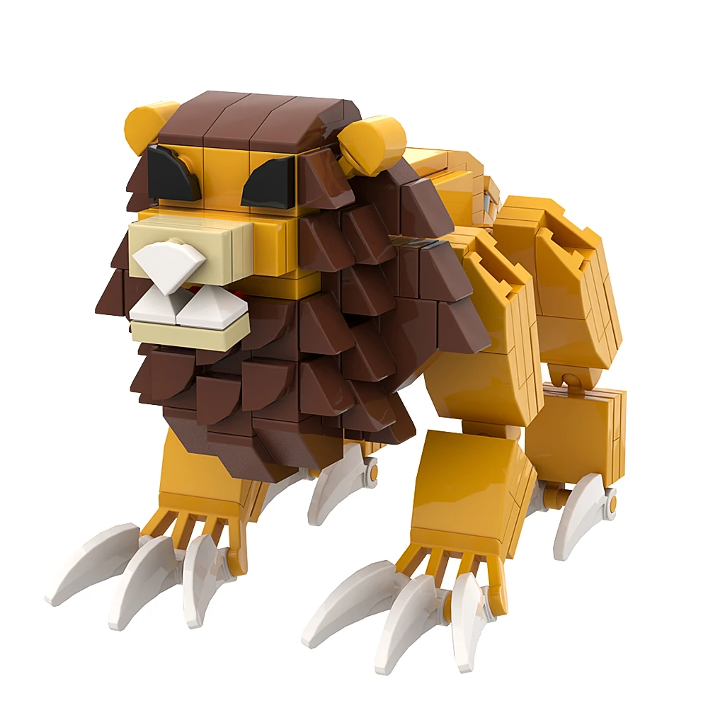 Gobricks MOC Indigo Park Bricks Mode Exploration Monster Horror Game Figure Lion Rambley Salem Mollie Building Blocks Toys Gift