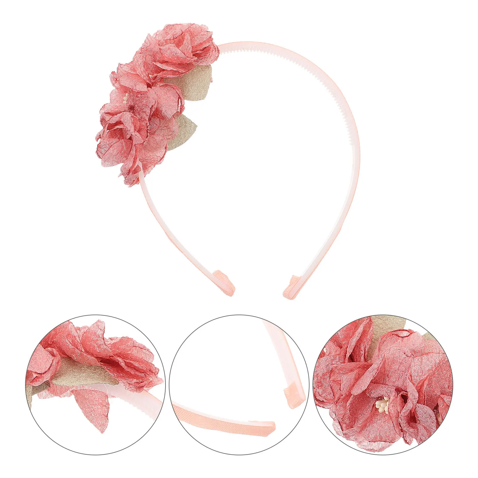 

Цветочная повязка для волос для маленьких девочек, обруч с искусственными цветами, очаровательный обруч для волос, подарок для детей на вечеринку, свадьбу, косплей, пляжный отдых