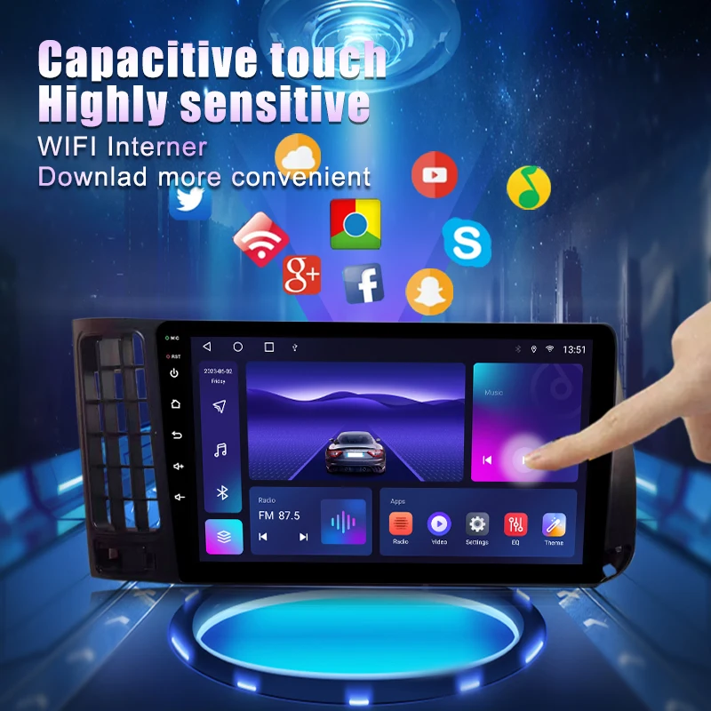 MAMSM For Volkswagen Golf 3 1992 1993 Android 13 Car Radio Video Audio Player Navigation GPS Carplay  4G Wifi 2din DVD Autoradio - view 4