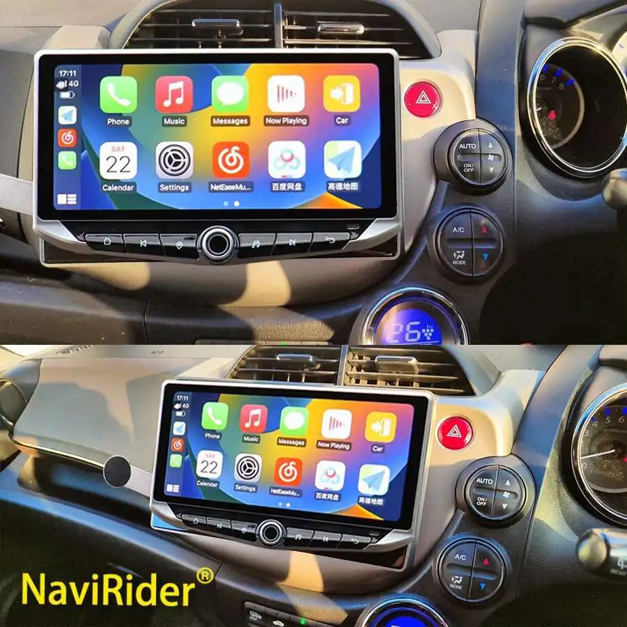 10.88" Android Qled Screen For Honda Jazz 2008 - 2014 Fit GE GP GE Car Radio Multimedia Video Player Navigation GPS Head Unit