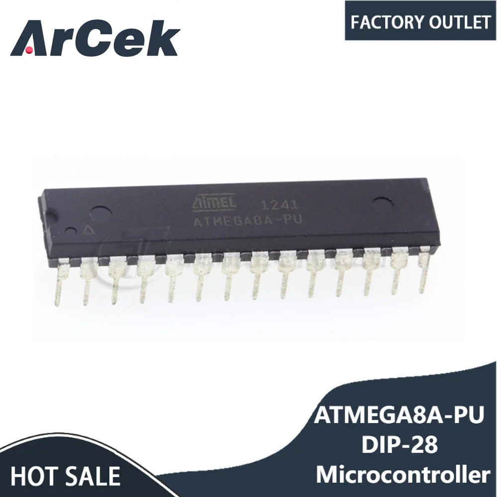 Microcontrolador do ATMEGA8A-PU DIP-28, MCU AVR, qualidade nova, boa, 1PC
