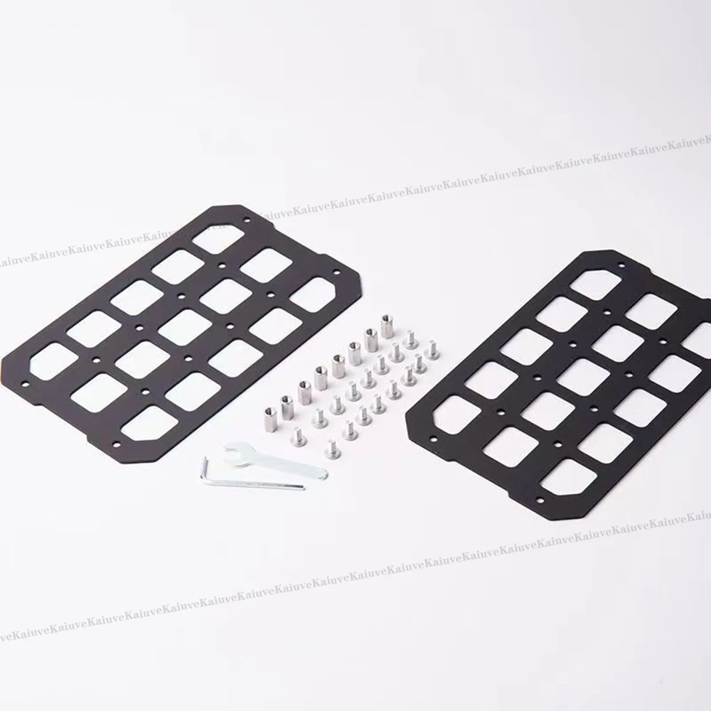 Motorcycle Top Case Molle Panel For Trunk Storage Aluminum Alloy Waterproof Tactical /Universal Side Box Modular Organizer