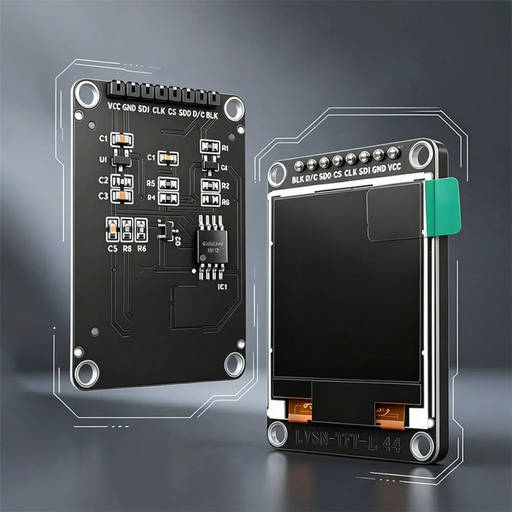 Compact TFT Color LCD Module For For WAVGAT SPI Serial Screen ST7735 Driver 1 44 1 8 2 4 2 8 Inch Electronic Display Accessories