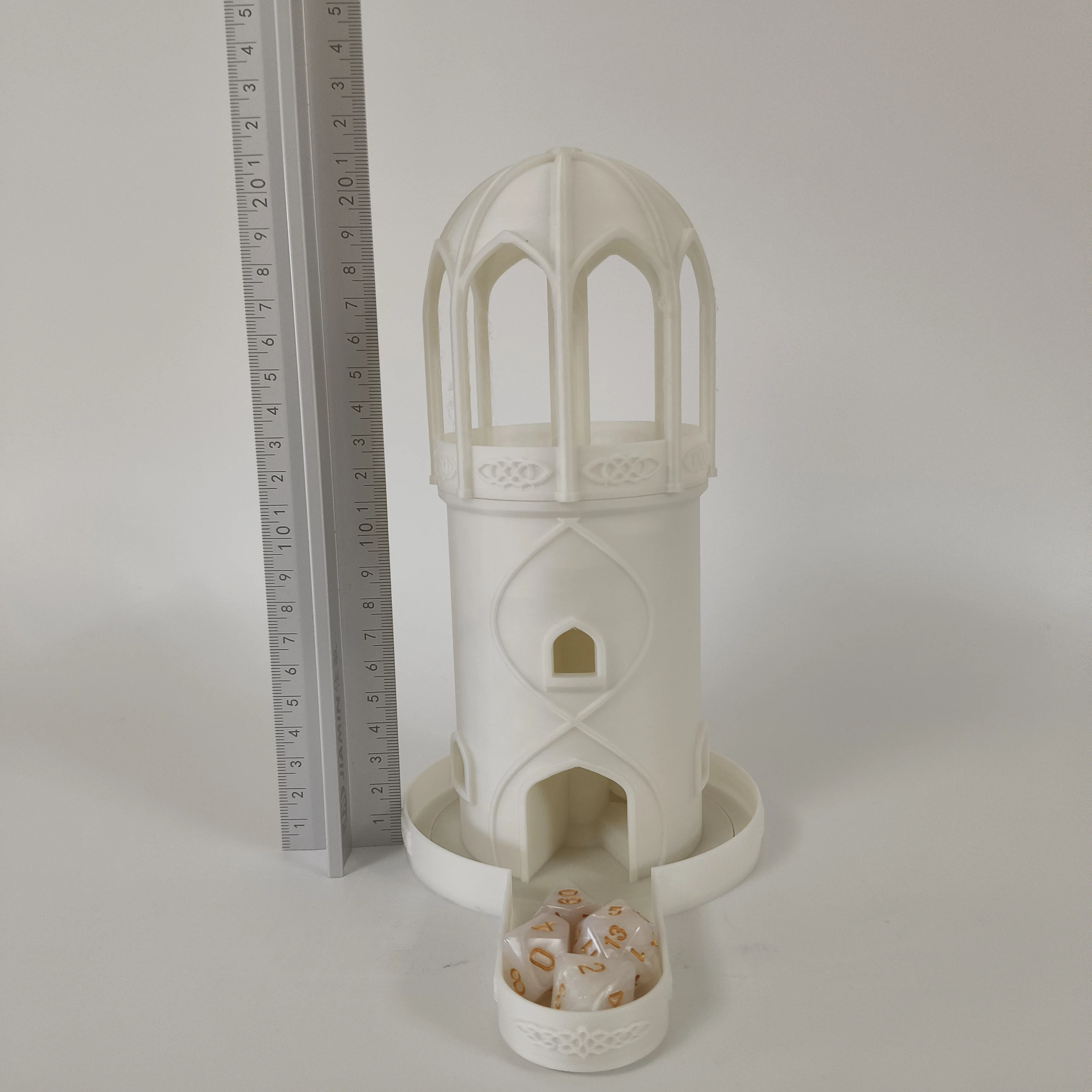 

Domed castle dice tower board game accessories card COC DND desktop game prop