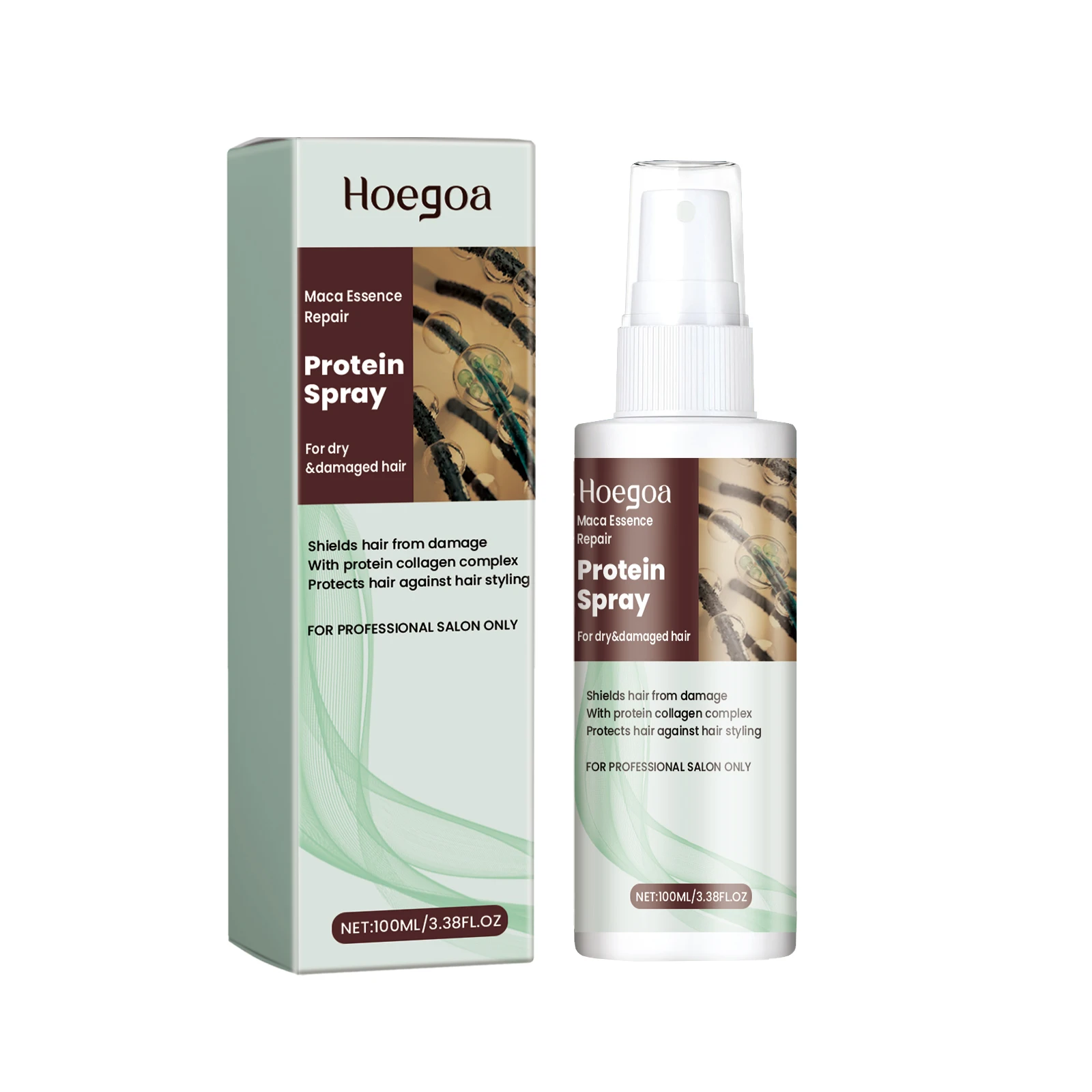 

Hoegoa Protein Spray Moisturize Dry Hair Tail Dry Fragrance Strong And Smooth Hair Care 3pcs