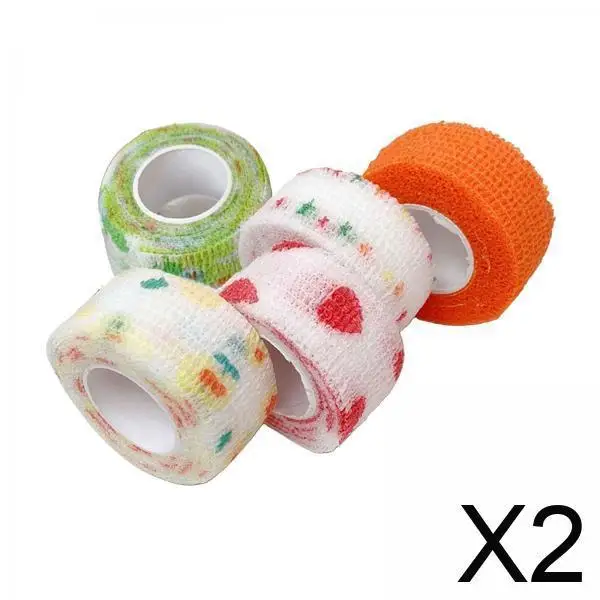 

Disposable Elastic Wrap Self Adhesive Non Woven Bandage Rolls for Tattoo Machine Anti Slip Grip