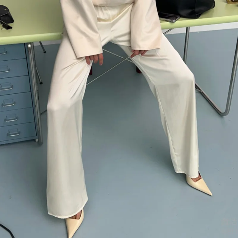Casual Solid Women's Coat Trouser Suits Long Sleeve Stand Collar Zippers Straight Pants 2026 Autumn Fashion Female Outfits