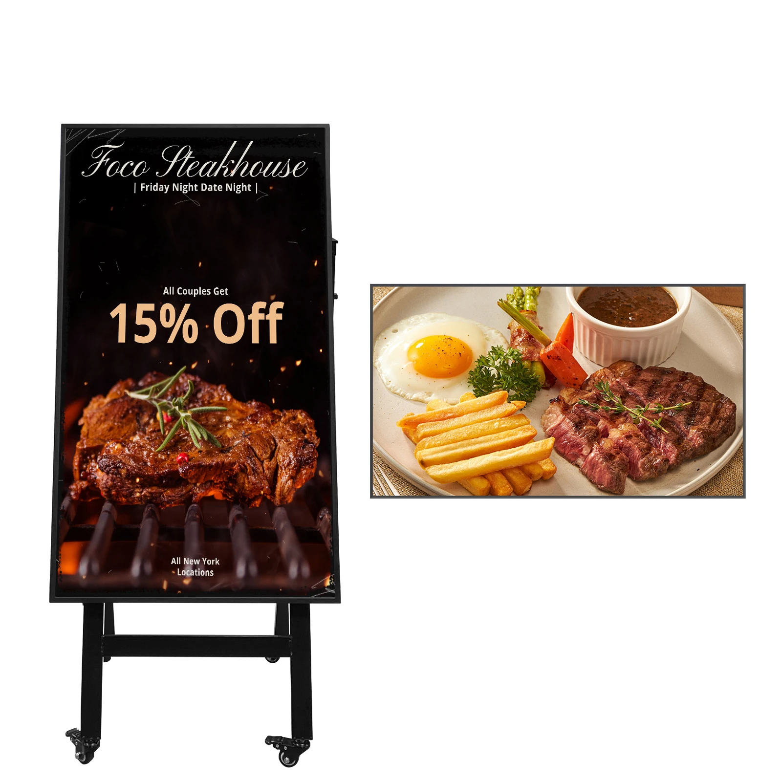 

ODM/OEM Индивидуальные коммерческие рекламные дисплеи 4K Ultra HD с яркостью 1000 нит, антибликовым покрытием и узкой рамкой для настенного монтажа, для розничных магазинов