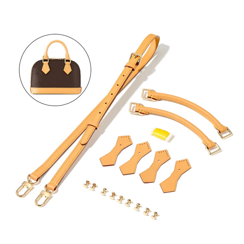 For Alma Nano Bag Women Handbag Cowhide Leather Handles Holders Shoulder Strap Bag Parts Accessories Repair Kit