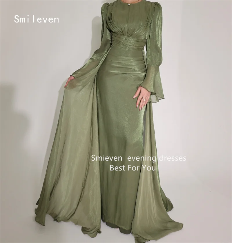 Smileven Noval Mermaid فساتين سهرة ชุดราตรีแขนยาว ชุดราตรีงานพรอม ชุดราตรีงานเลี้ยง ชุดราตรีทรงสปีกเกอร์ ชุดราตรีสำหรับโอกาสพิเศษ ชุดราตรีสั่งตัดได้ 2026