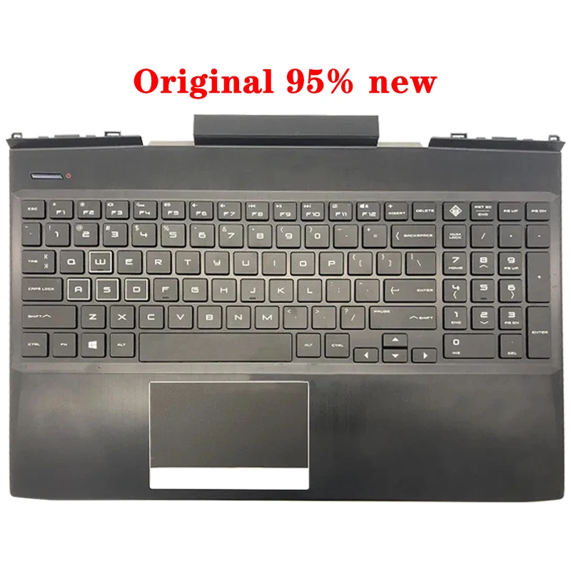 Imagem -03 - Original para hp Omen 15-dc 15-dc1055tx Série Portátil Apoio de Mãos Superior Case us Teclado Retroiluminado Touc hp ad L30195001 L30194-001