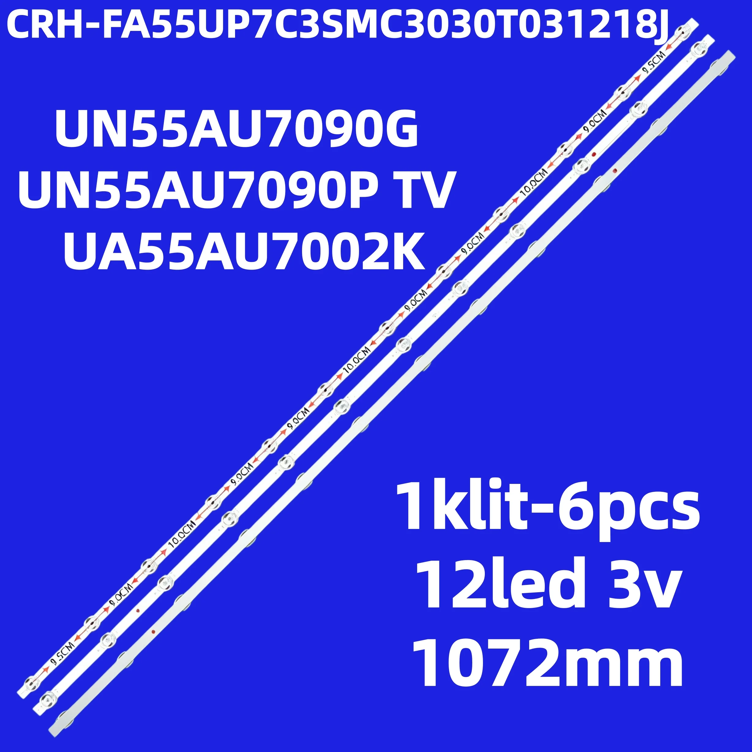 TV LED Array Light Bars CRH-FA55UP7C3SMC3030T031218J Backlight Strip For UN55AU7090G UN55AU7090P TV UA55AU7002K