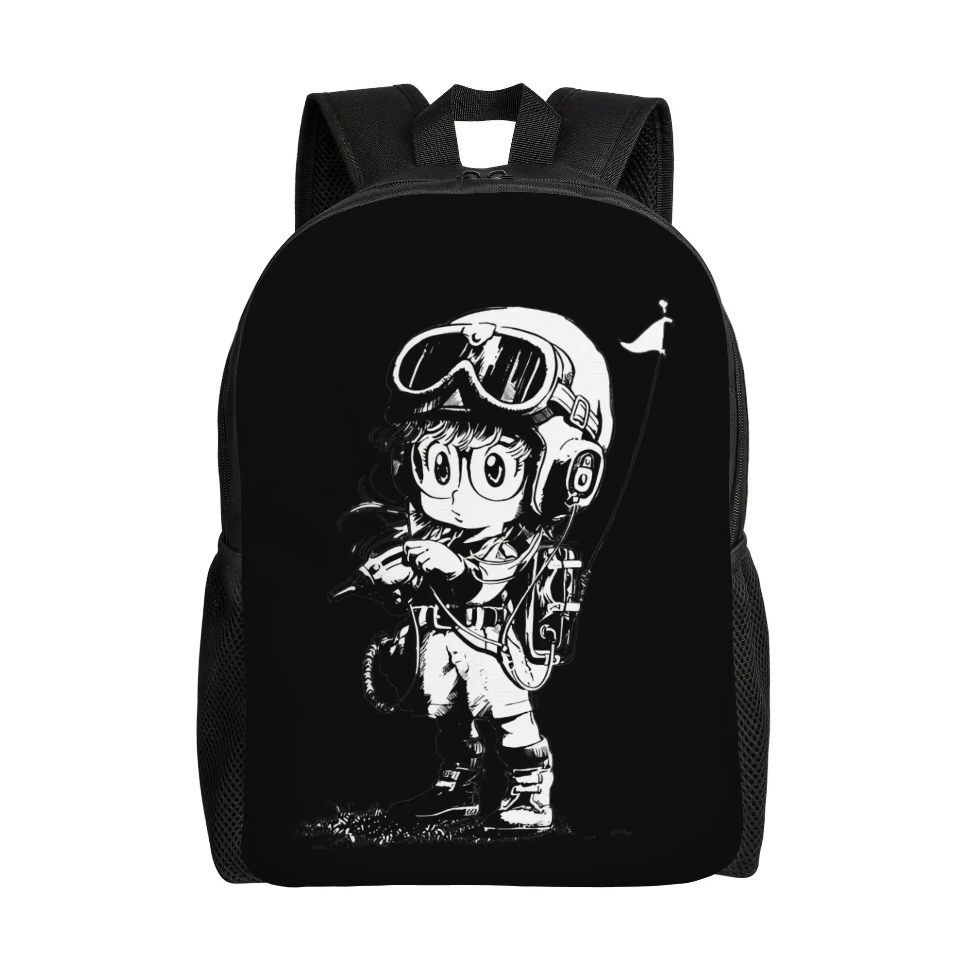 

Рюкзак Arale Kawaii Manga Anime для мужчин и женщин, повседневный студенческий рюкзак для работы, сумка через плечо для ноутбука Dr. Slump, прочная и долговечная.