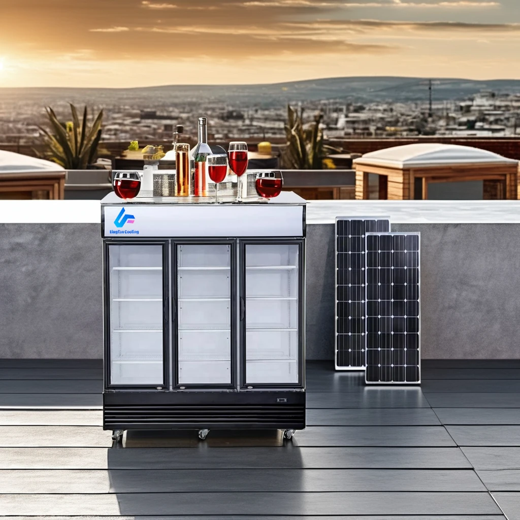 Solar Three-Door Wine Refrigerator