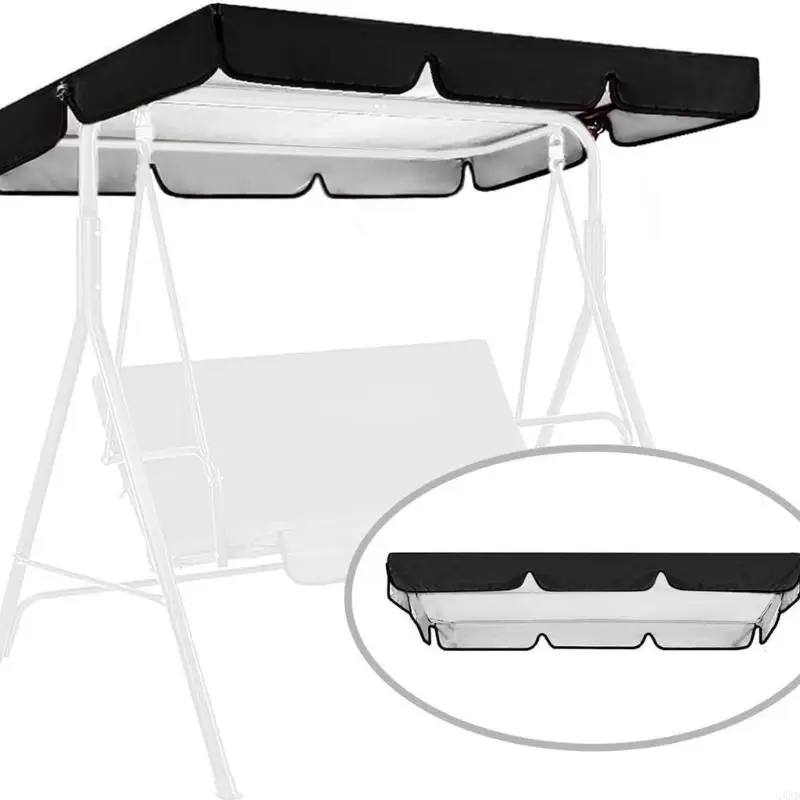 Outdoor Swing Canopy Cover Upgraded Canopy Outdoor Furniture Replacement for Garden Yard Porch Hammock C5AD
