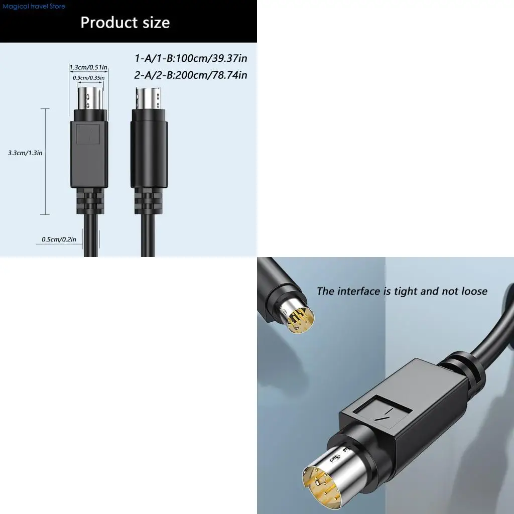 N2UB Fast Speed MD8 8PIN PLC Programming Cable With Copper Conductors 1M/2M Flexible Industrial Data Link