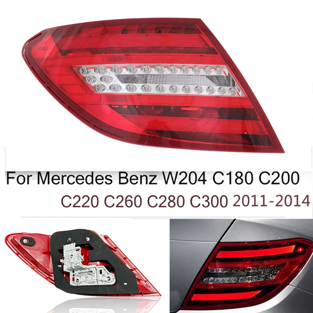 

LED Tail Light For Mercedes Benz W204 Upgrade 2011 2012 2013 2014 C Class Taillight Rear Lamps Car Auto Parts Modified Parts