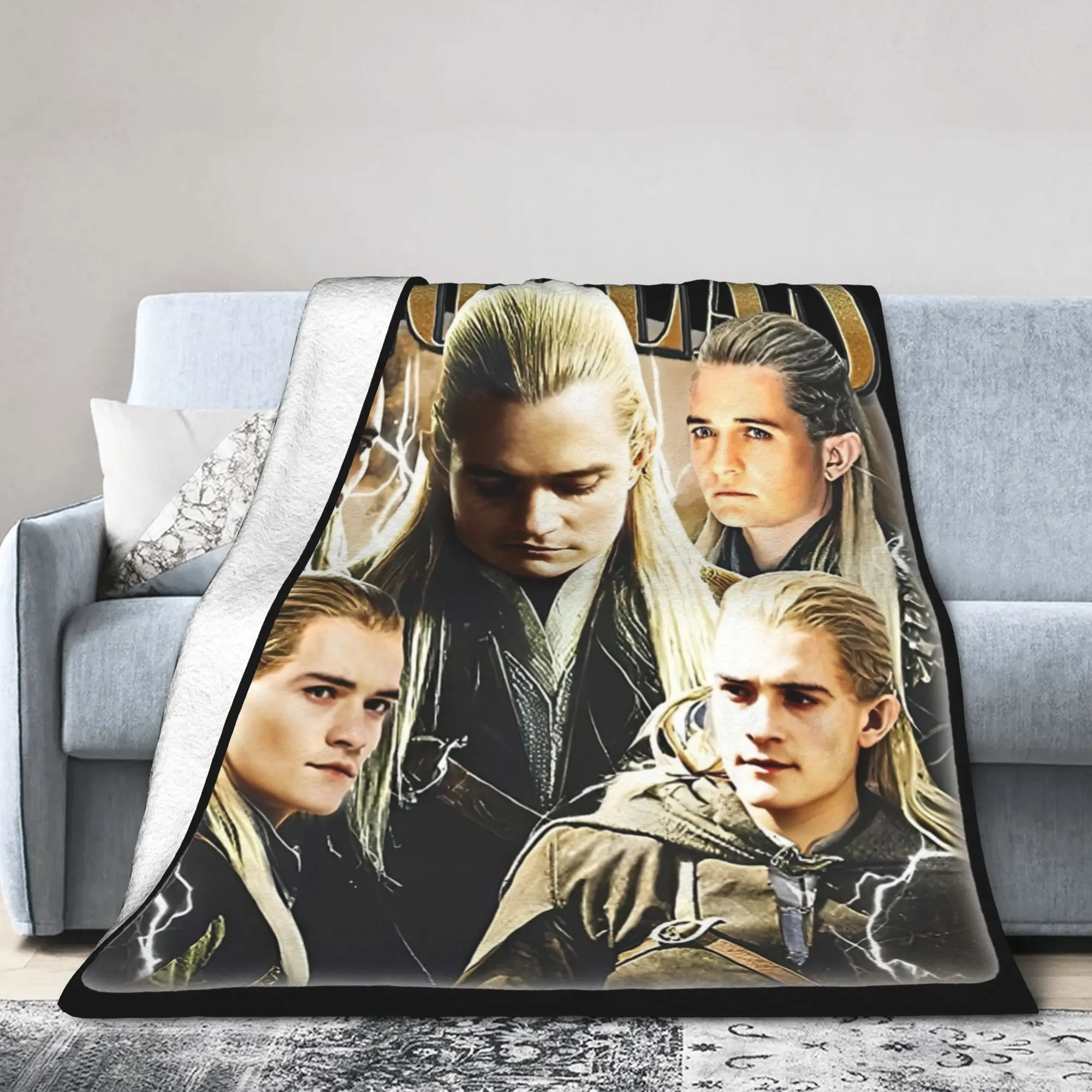 Legolas L-Lords Of The R-Rings Blankets Flannel Spring/Autumn  Multi-function Warm Throw Blankets for Bedding Outdoor Bedspreads