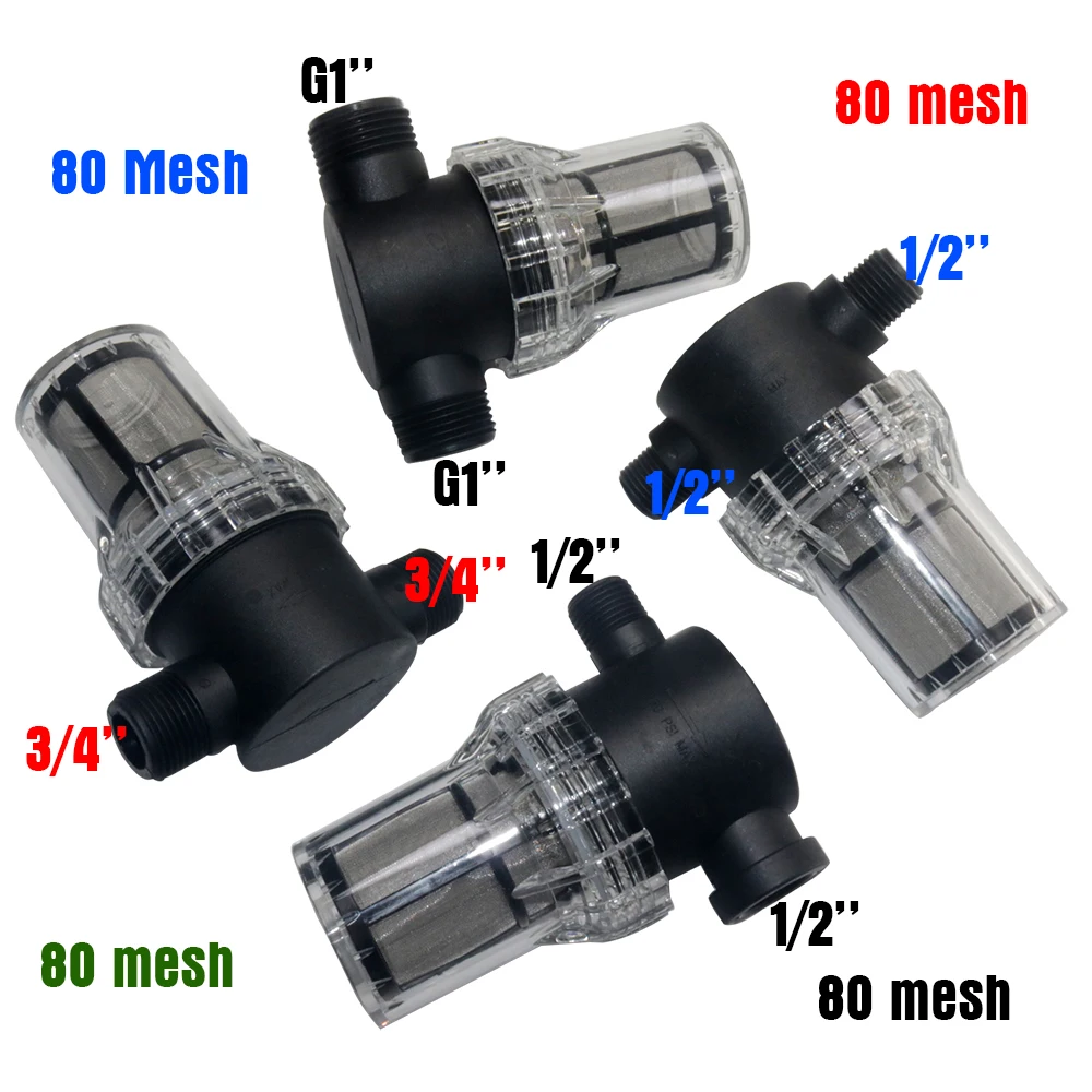 مرشح دلو غسيل السيارات فلتر سقي الحديقة 1/2 ''3/4'' 1 ''نظام الري الشوائب المسبق فلتر مائي لتربية الأحياء المائية