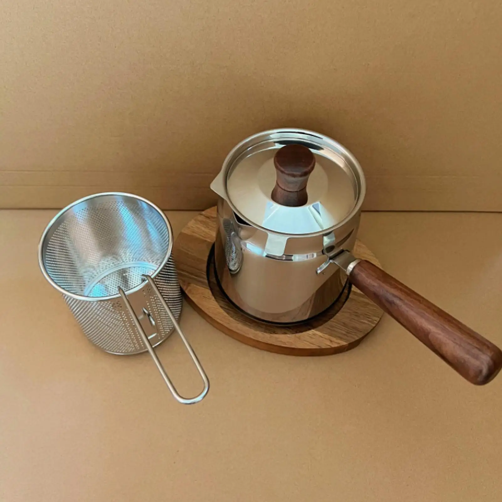 

Deep Fryer Pot Large Capacity Stainless Steel Kitchen Gadgets With Basket And Strainer Deep Frying Pot For Kitchen Home Camping