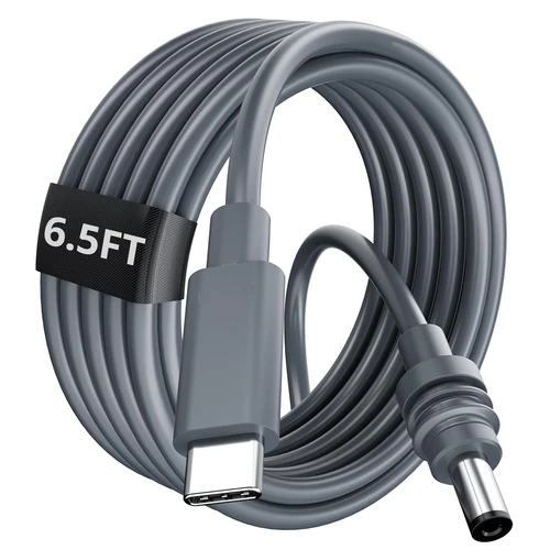 Cable de alimentación de 1/2/5/10M para Starlink Mini USB-C a CC Cable de interfaz tipo C de carga de conector de barril impermeable para exteriores