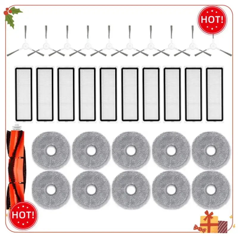 

ABLE-For Xiaomi Robot Vacuum S10+ Plus B105 / S20+ Plus Spare Parts Accessories Main Side Brush Hepa Filter Mop Cloth