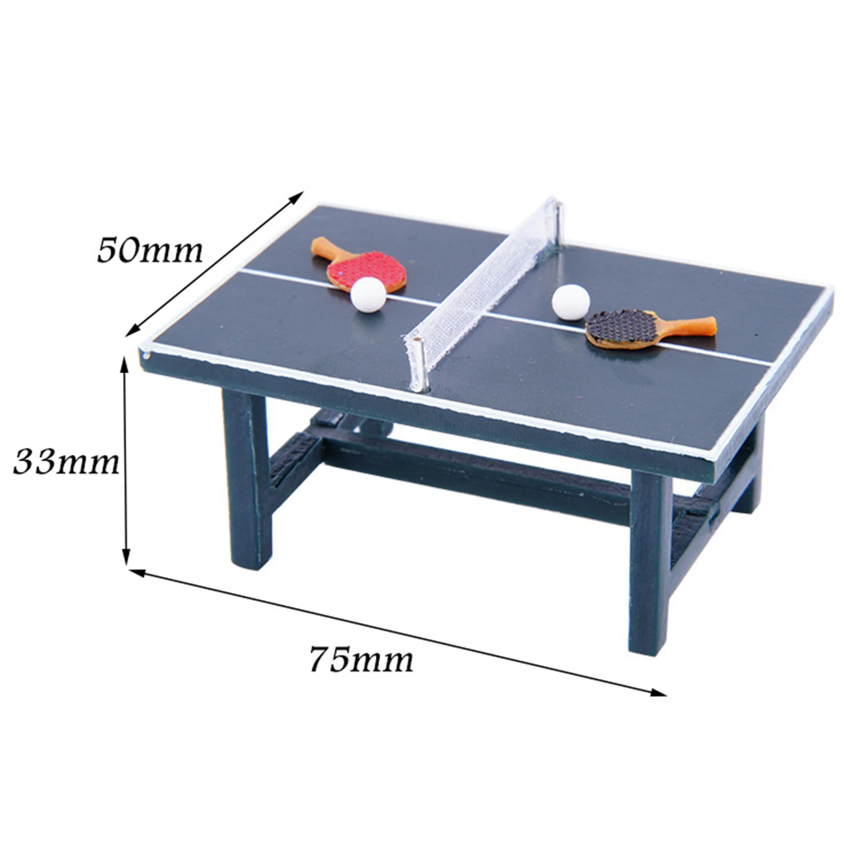 Decoration Mini Table Tennis Table with Ball for 1/10 Crawler Traxxas TRX4 Axial SCX10 AXI03007 YK4102 Redcat