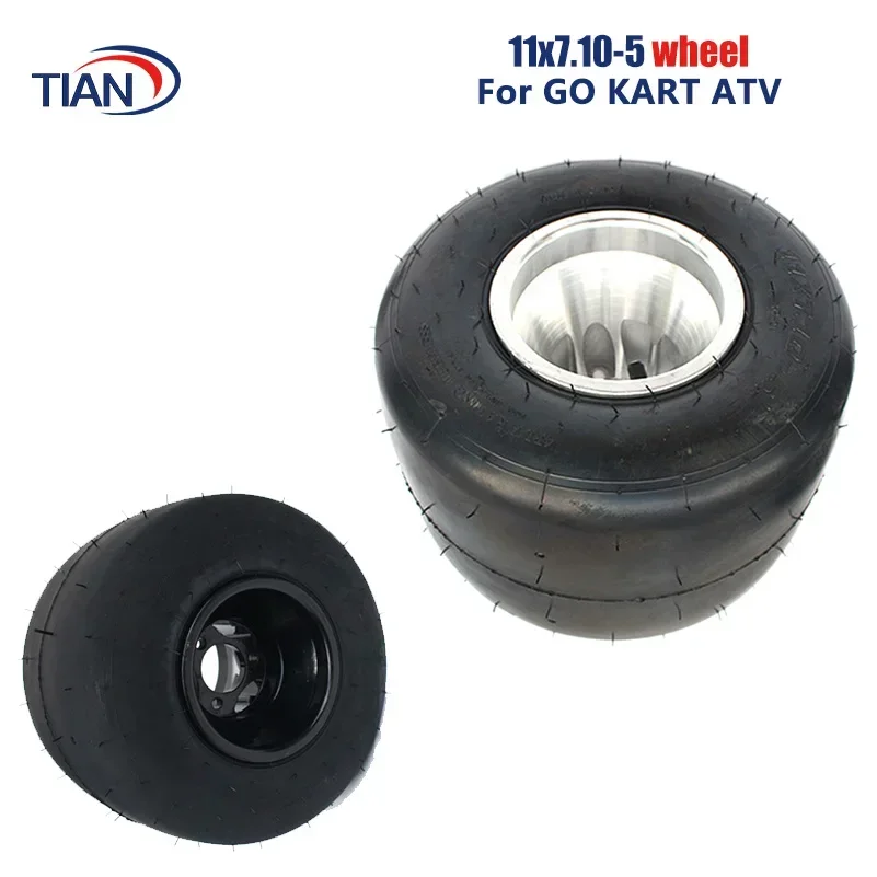 Задние колеса 11x7.10-5 Шины и диски 5-дюймовые картинг ATV UTV Багги Quad Ступица и комплекты шин