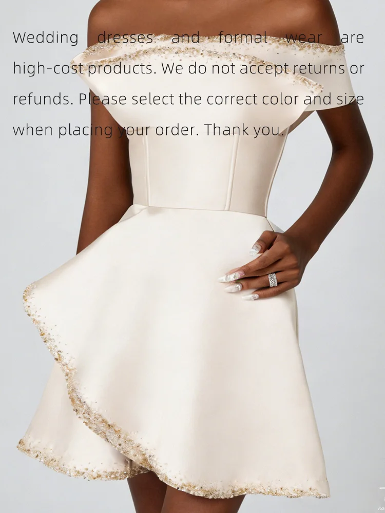 فساتين سهرة رسمية صغيرة أنيقة بدون حمالات من الساتان مكشكشة فساتين حفلات أعياد الميلاد حسب الطلب