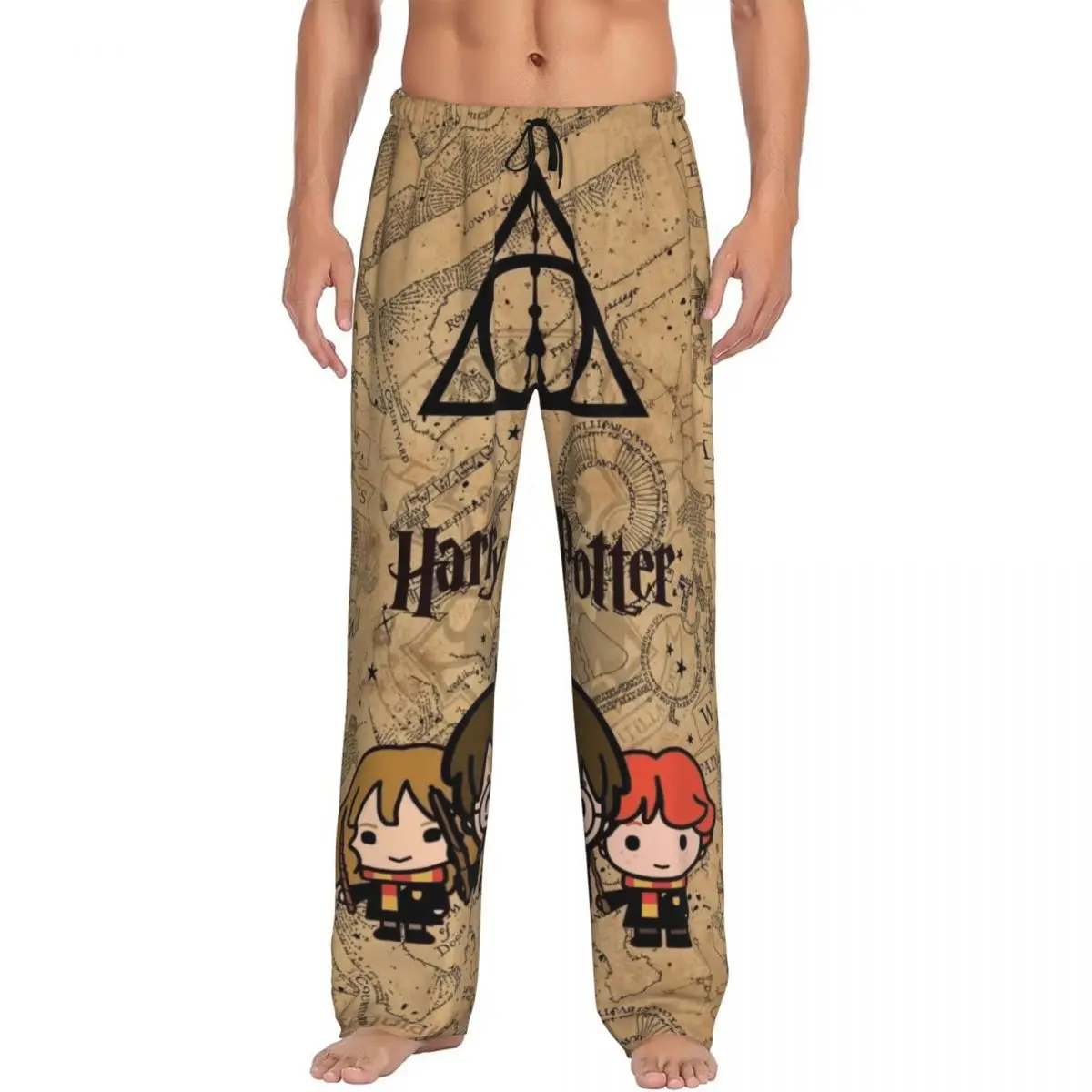 

Men's Harrys Magic Adventure Movies Potters Pajama Pants Custom Print Sleep Sleepwear Bottoms with Pockets