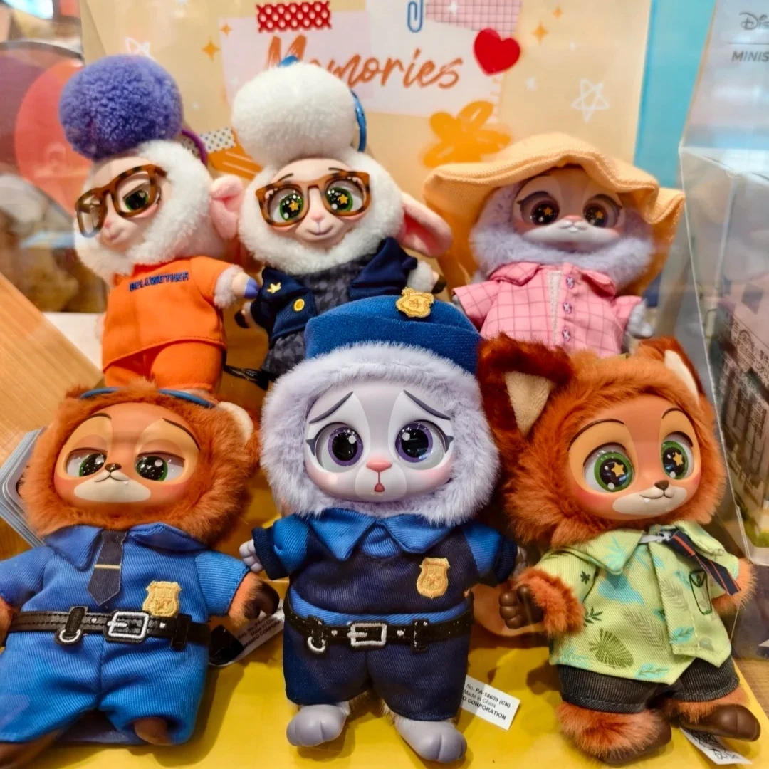 

Подлинная слепая коробка Disney Zootopia Mystery Figure Nick Judy, мультяшная экшн-кукла, плюшевая виниловая игрушка для коллекционеров аниме, фанатов мультфильмов