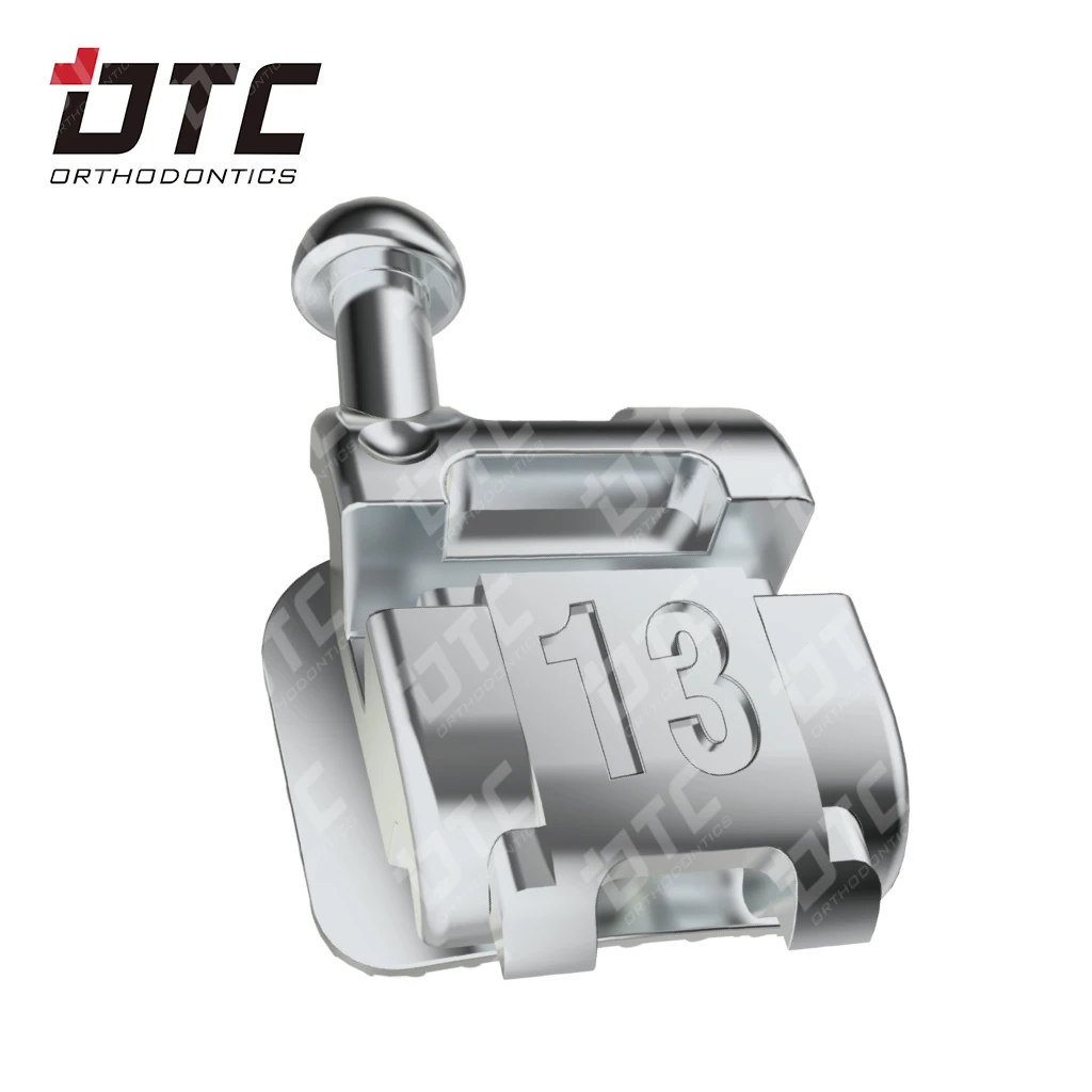 Self-locking Orthodontic Bracket Roth Stainless Steel Grade II CE Certification 0.022 Notch Orthodontic Material