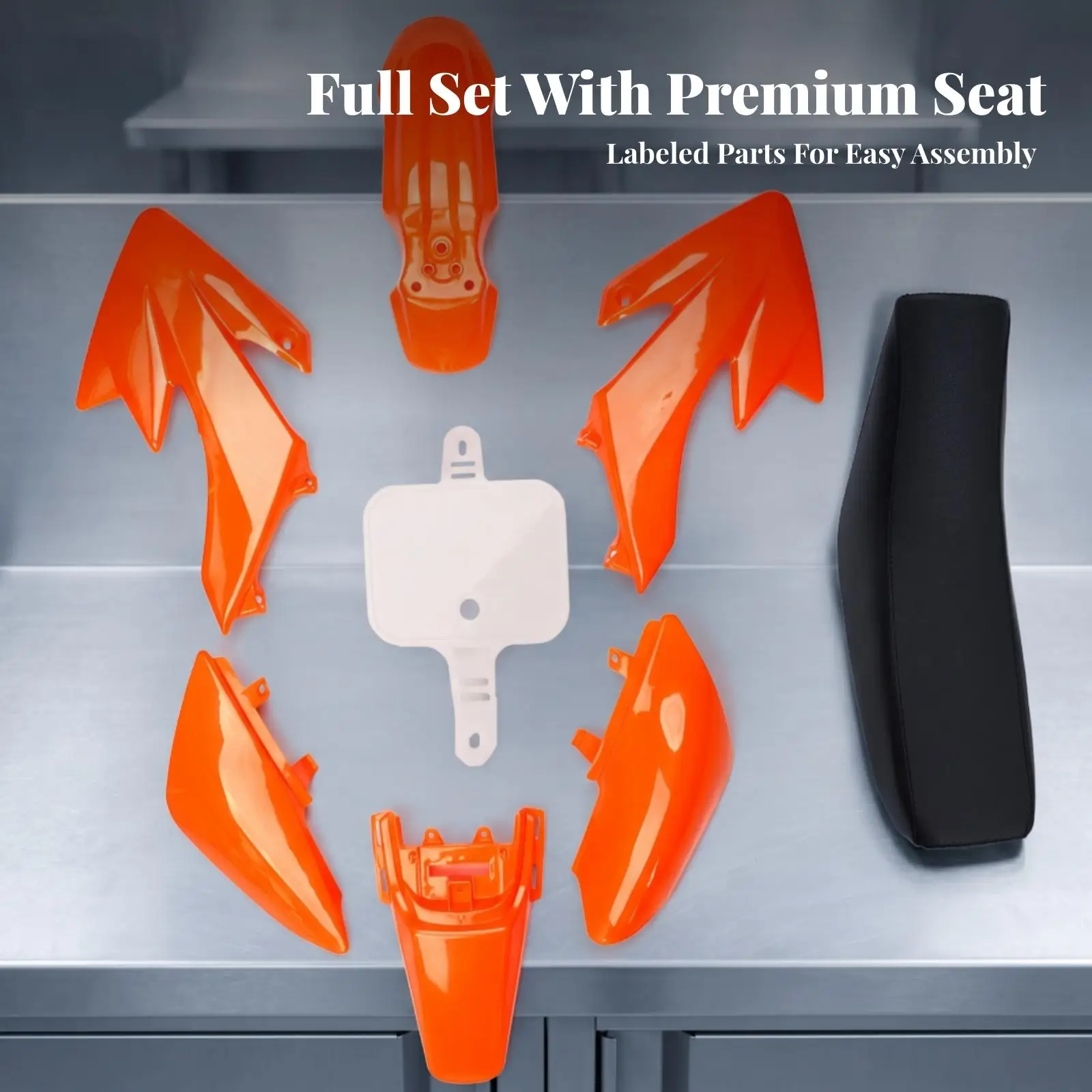 Motorcycle Seat Cover with Fairing Kit for CRF50 50cc Mini Bike Makeover - view 3