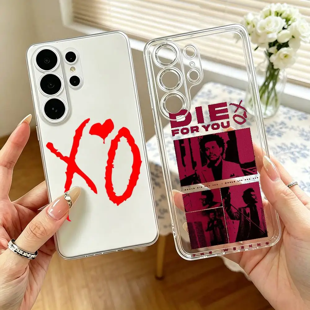 The Weeknd XO Singer  Phone Case For Samsung S25,S24,S21,S22,S23,S30,Ultra,S20,Plus,Fe,Note,10,9,5G Transparent Cover