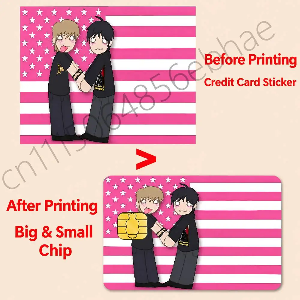 For Artyom Nikita Funny Shell On Off Ultra Thin No Fade Sticker Skin Cover Film For Debit Credit Card