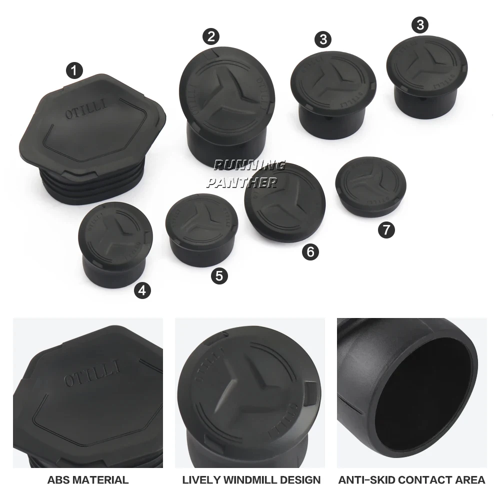 For BMW R1300GS R1300 R 1300 GS Adventure R 1300GS 2023- NEW Motorcycle Frame Hole Cover Caps Plug Decorative Frame End Cap Set