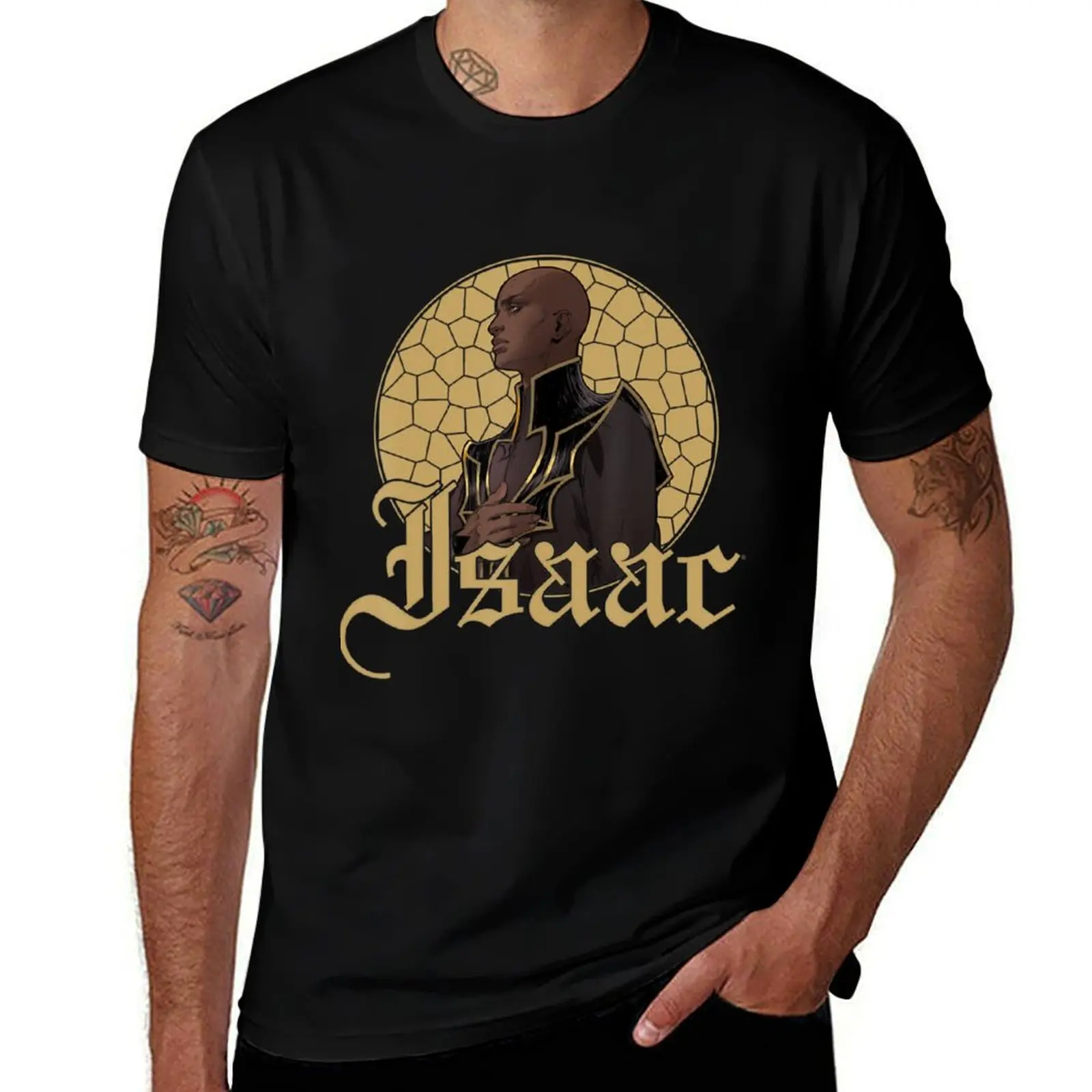 Netflix Castlevania Isaac Portrait T-Shirt Big and Tall Basic Tee Shirt