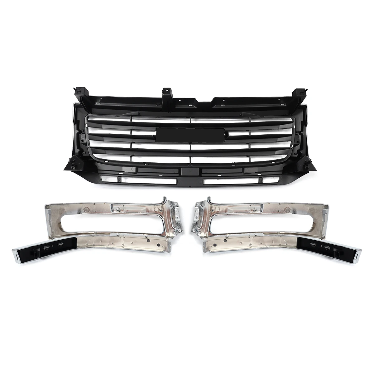 Chrome Front Grill For GMC Sierra 2500HD Classic 3500 Heavy Duty Truck 2003-2007 Front Racing Grille Bumper Upper Mesh Grills