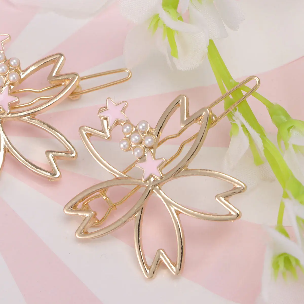 

2 шт. заколки для волос в виде цветов, креативные стильные жемчужные заколки, элегантные украшения для волос для свадьбы, вечеринки, повседневного использования, уникальные заколки для челки