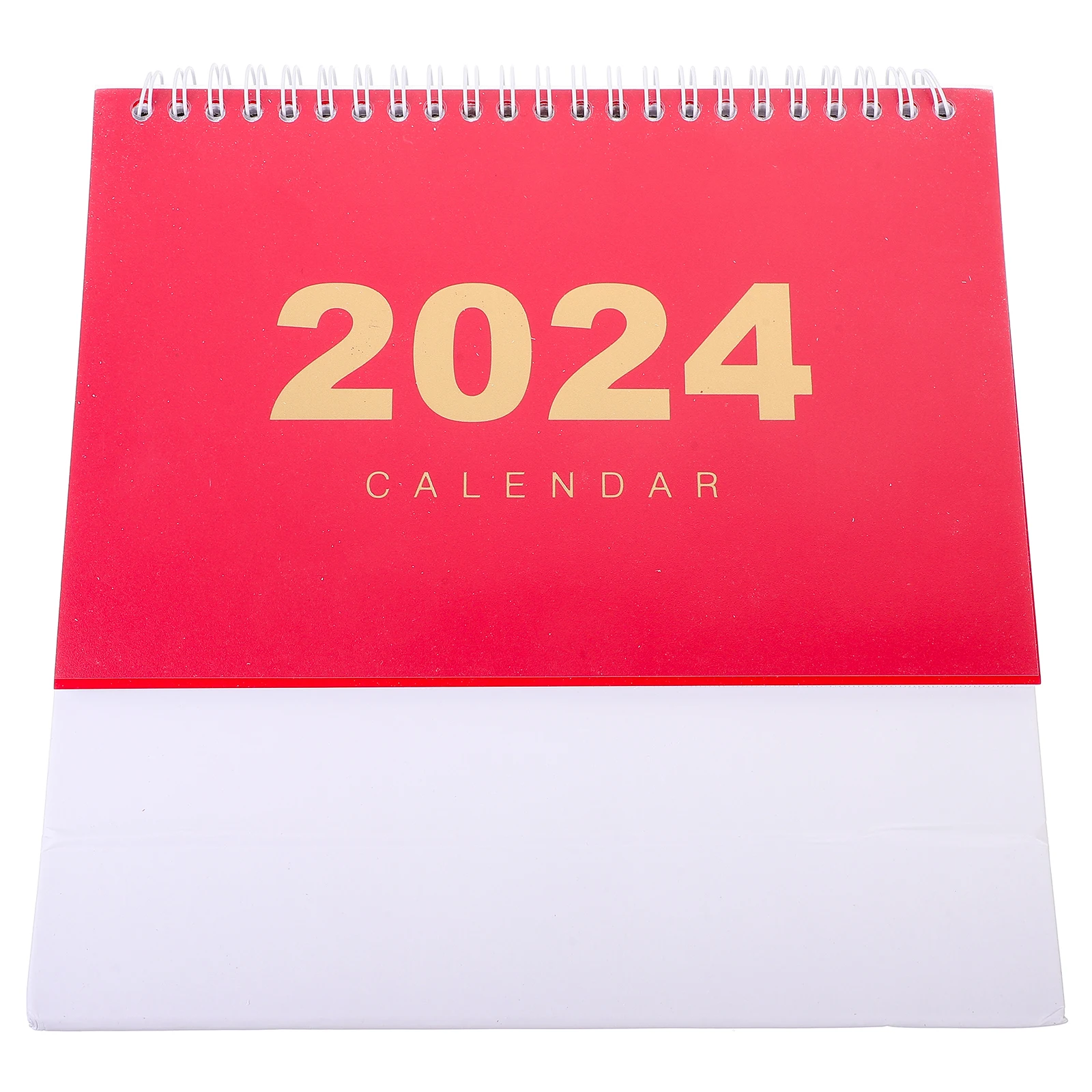 

Year of The Dragon Desk Calendar 2024 Small Horizontal Version Home Office Accessory Monthly Daily Use Decorative Standing Paper