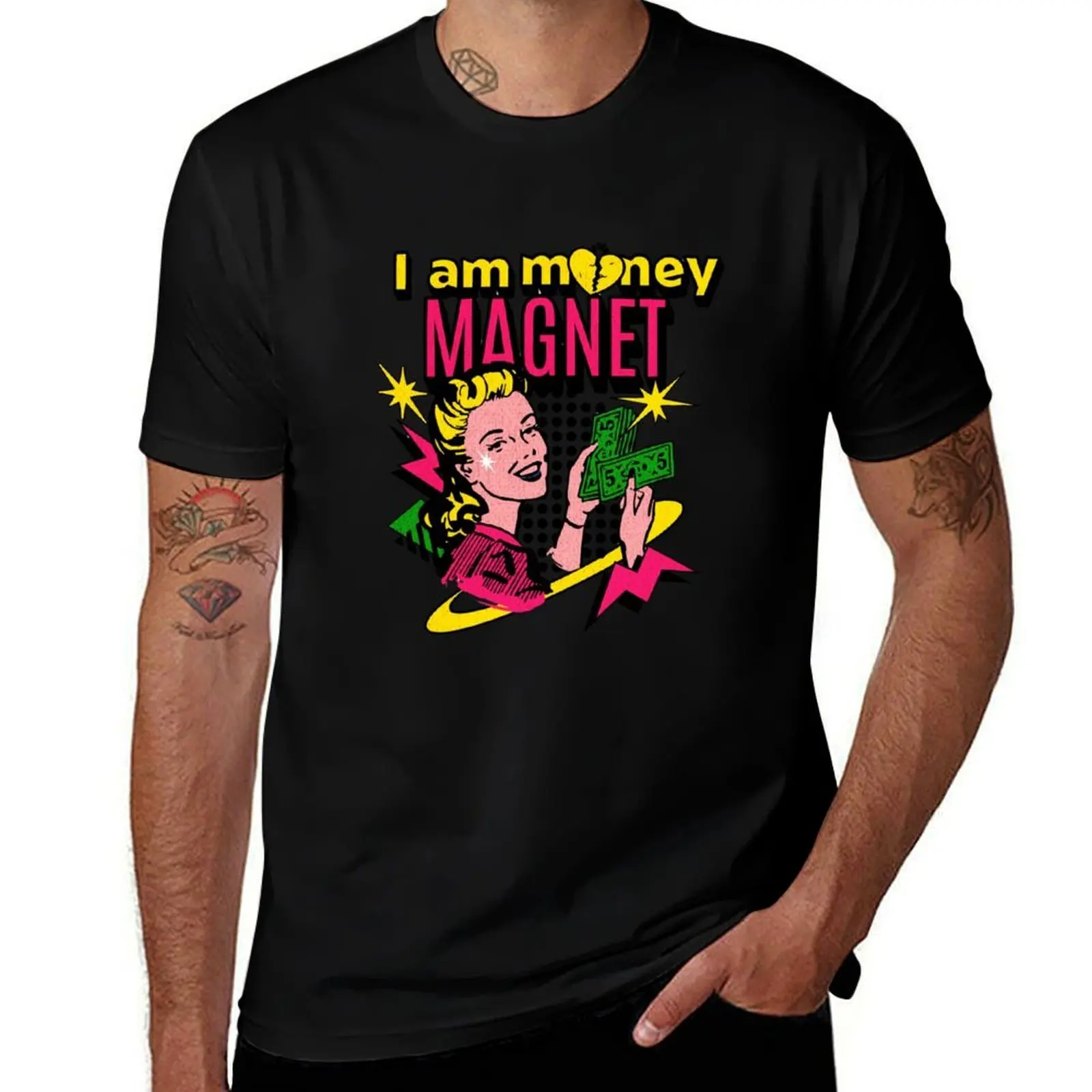 I am Money Magnet T-Shirt Summer Sports Quick Dry T-Shirt