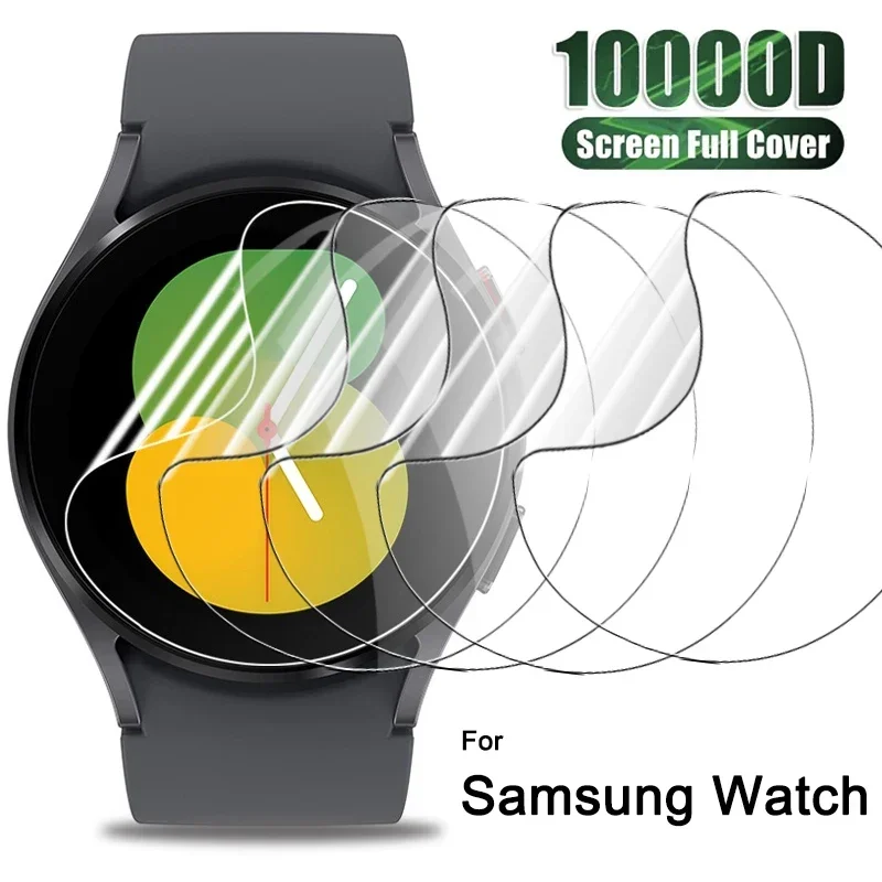 

1-5PCS Full Screen Protector for Samsung Galaxy Watch8 7 6 5 40/44mm Hydrogel Film Protective Cover for Watch 8 Classic 46mm