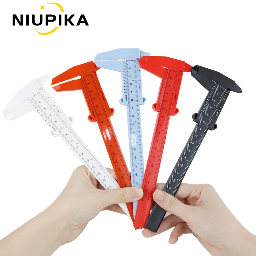 DIY Tool Vernier calipers Double Scale Rulers Plastic Caliper Depth Diameter Measure Tool 0-150mm