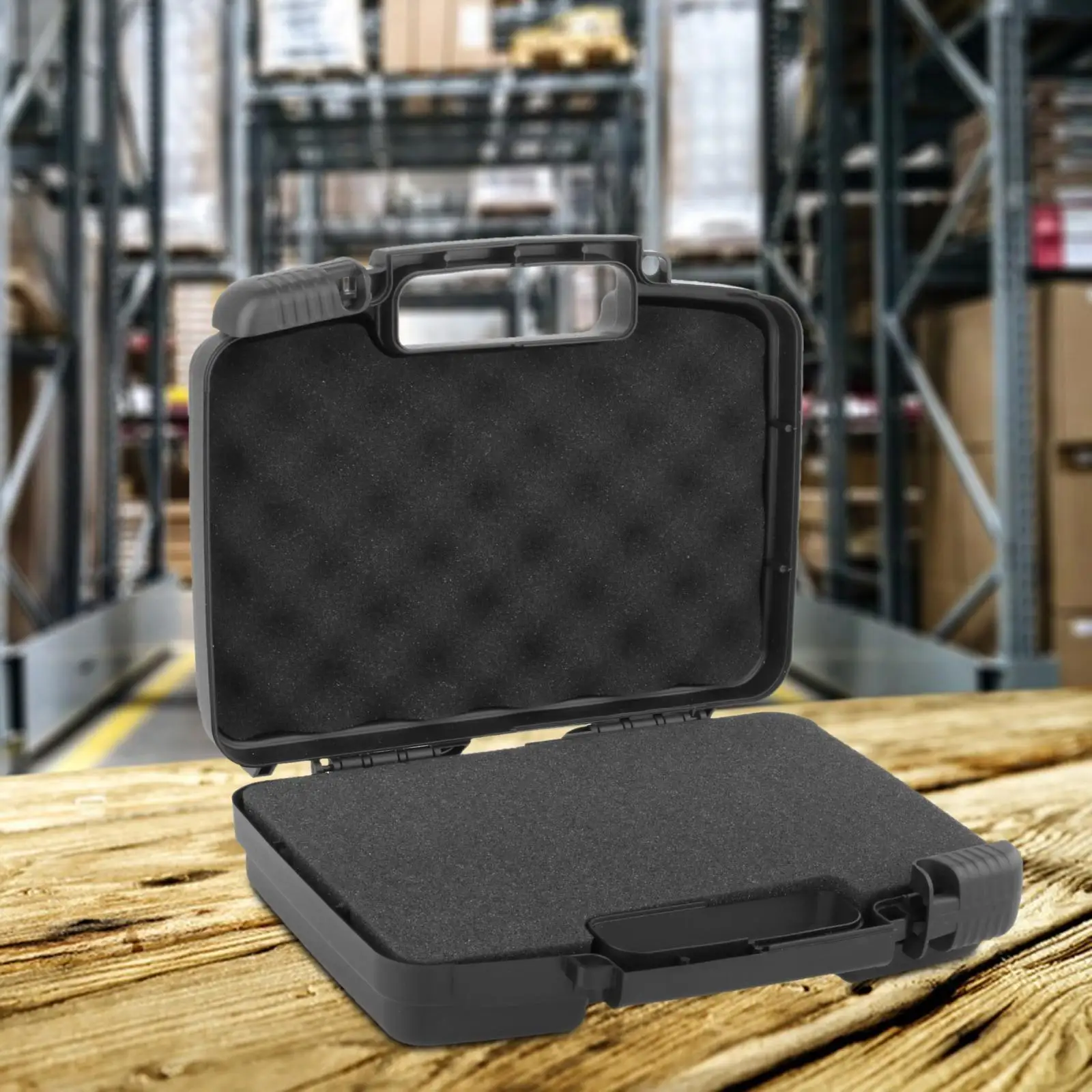 Imagem -03 - Portable Protective Toolbox Waterproof Parts Storage Organizer Openable Estojo de Armazenamento Durável Lockable com Esponja para Exterior