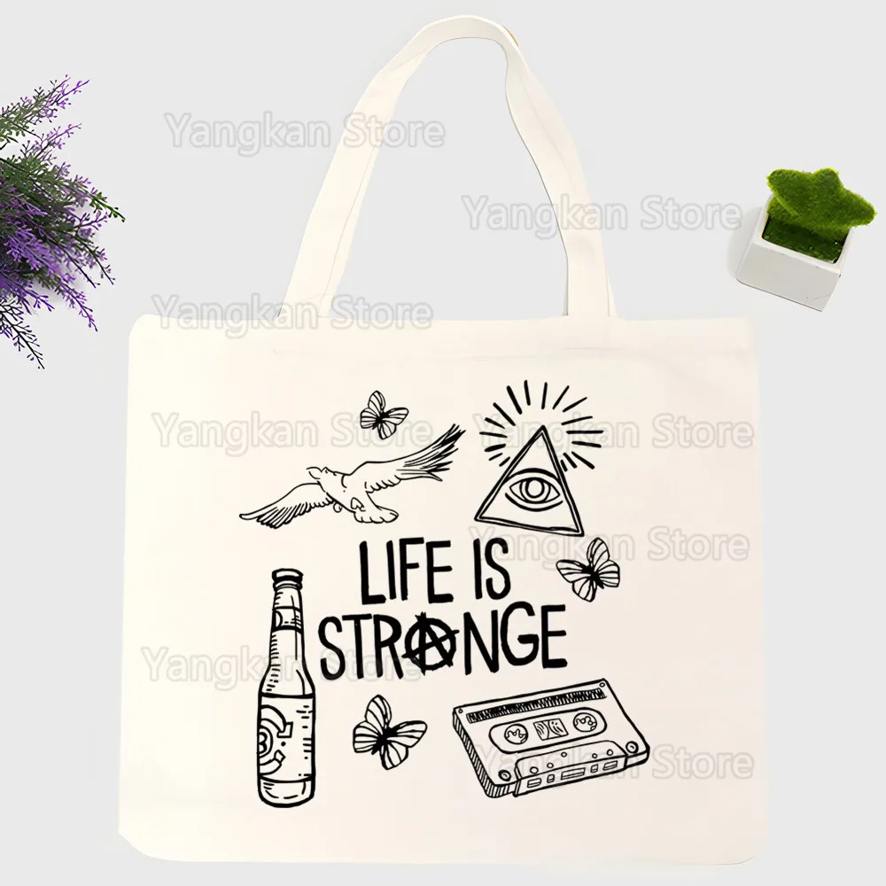 Life Is Strange Shopper Bags Shopping Bag Tote Bag Shoulder Bag Canvas Bags Large Capacity College Handbag