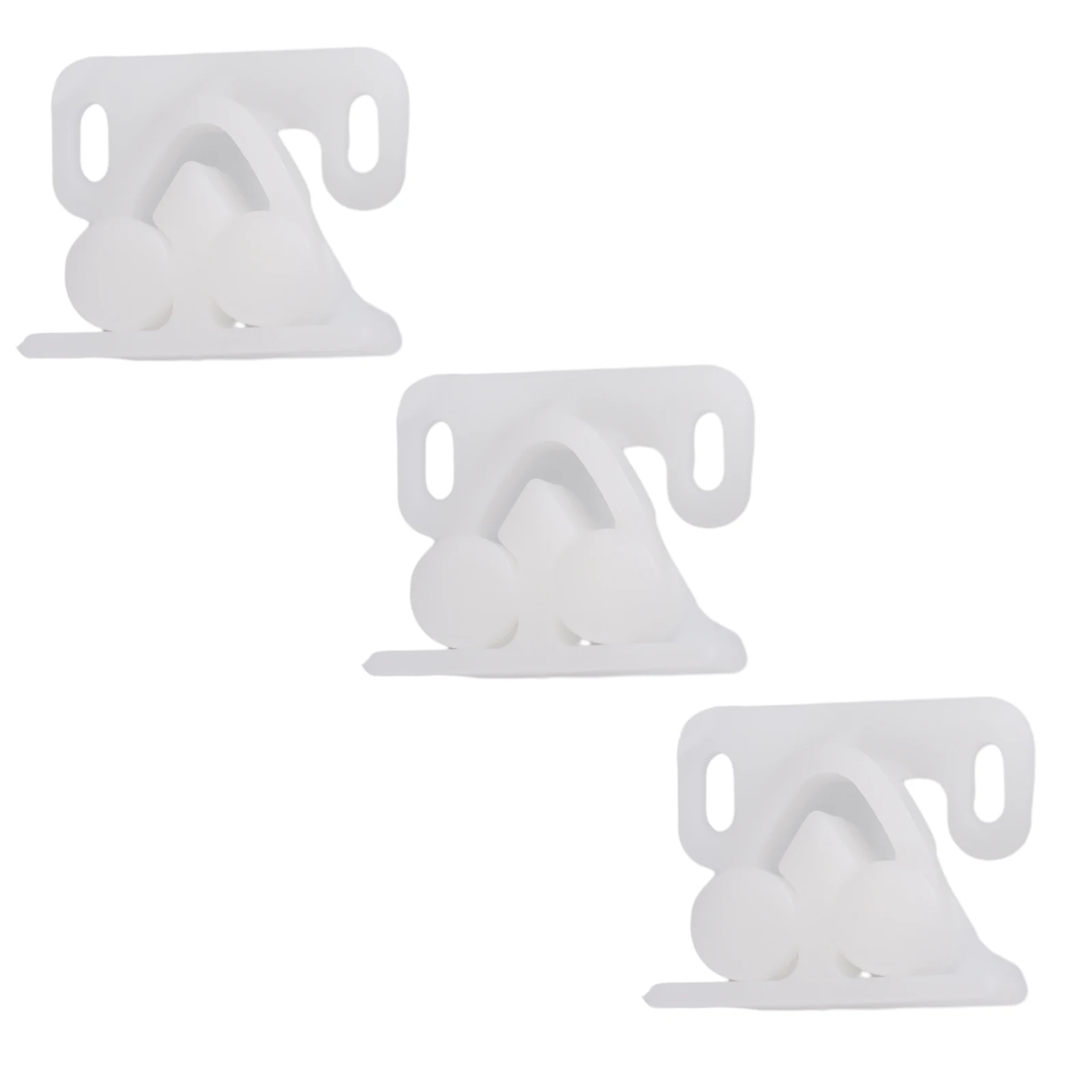 3pcs Cabinet Catches Plastic Door Stop Closer Stoppers Damper Buffer For Wardrobe Hardware Furniture Fittings Accessories