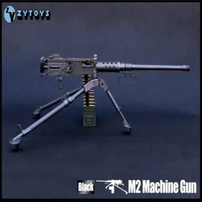 ZYTOYS ZY8031 1/6 Scale Soldier Weapon M2 Heavy Machine Gun Plastics Static Model Toy Fit 12\'\' Action Figure In Stock