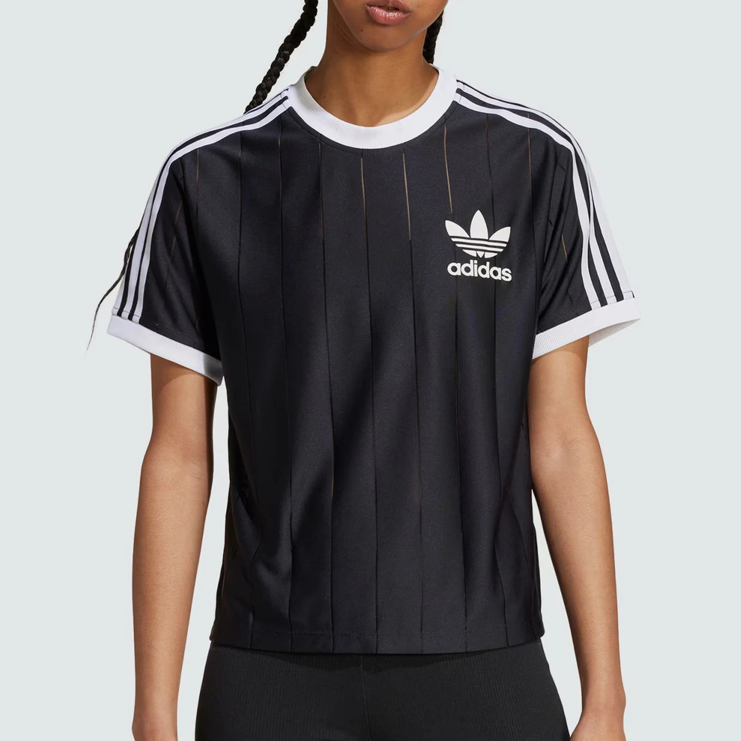 

Adidas Originals женские свободные спортивные повседневные с коротким рукавом и круглым вырезом IX5505